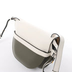 LOEWE Gate Small Crossbody Bag in White x Green