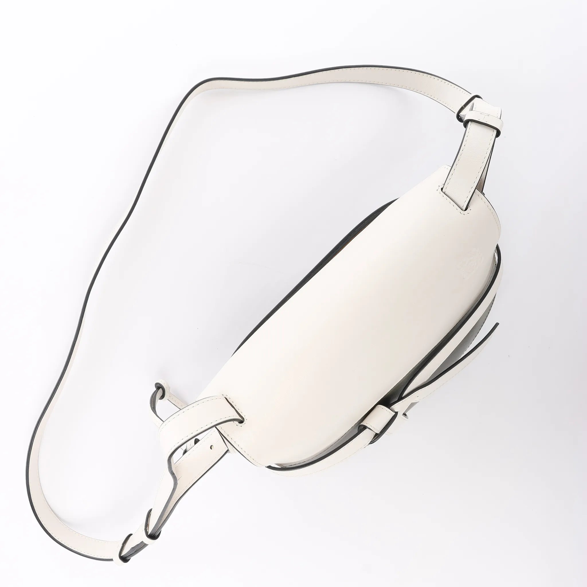 LOEWE Gate Small Crossbody Bag in White x Green