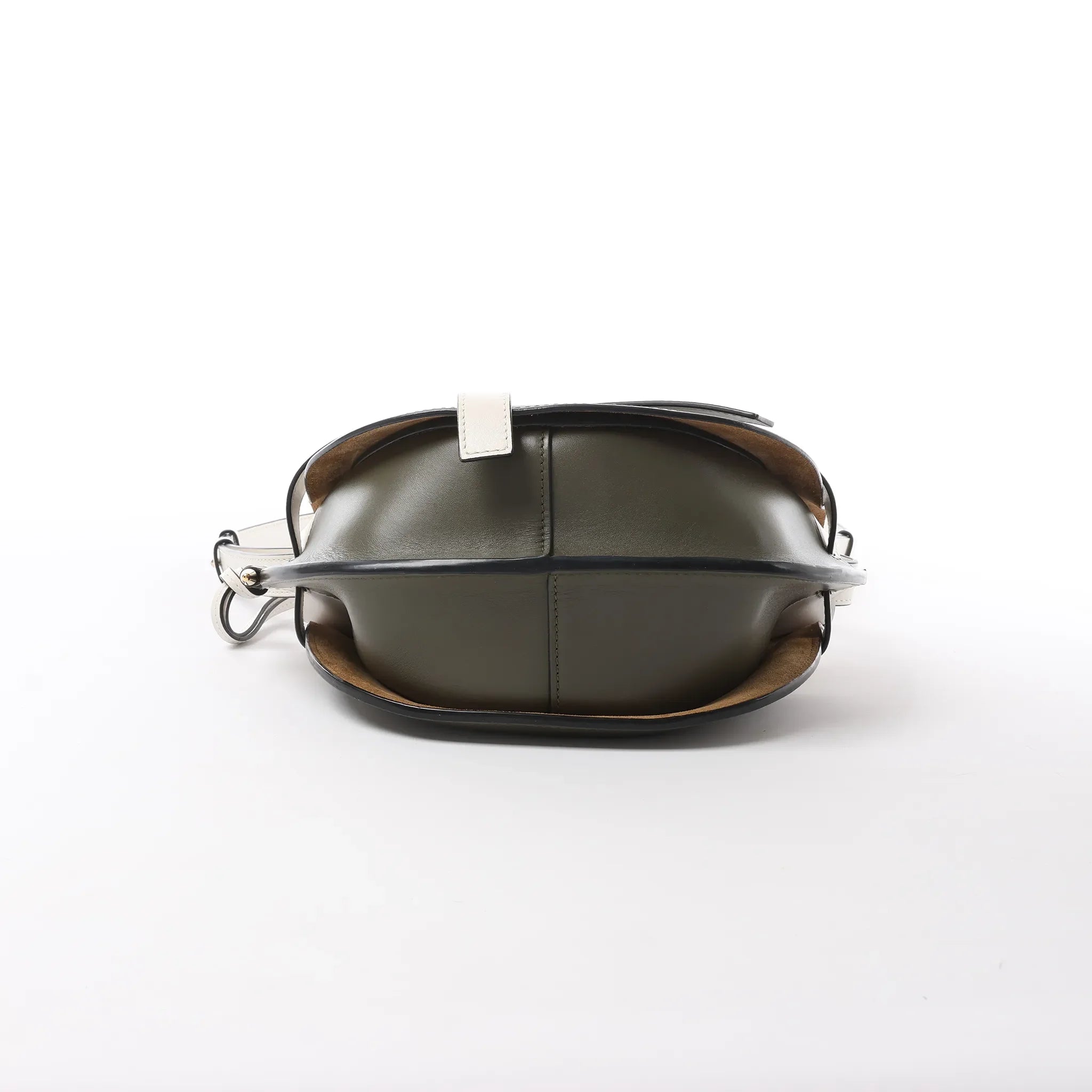 LOEWE Gate Small Crossbody Bag in White x Green