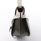LOEWE Gate Small Crossbody Bag in White x Green