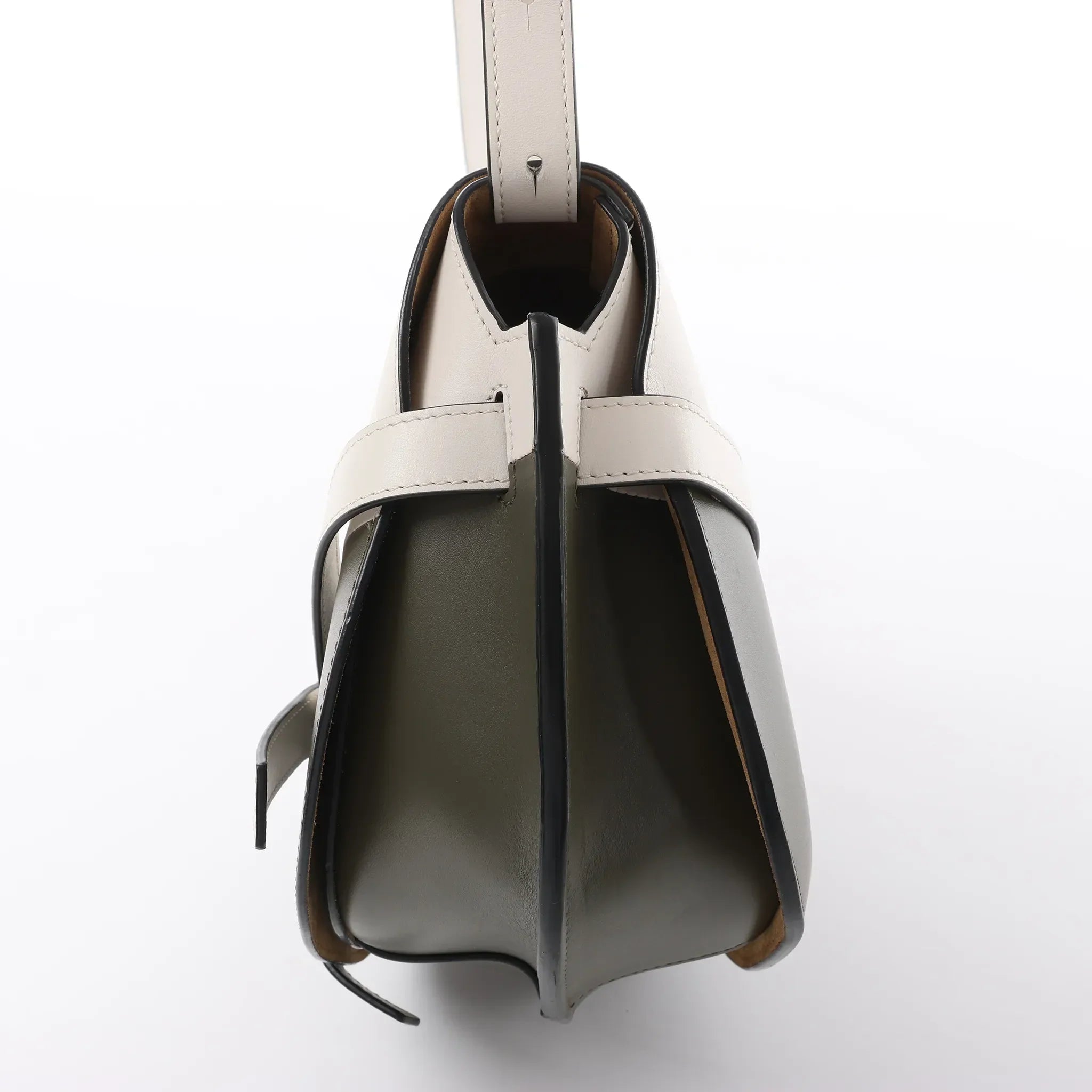 LOEWE Gate Small Crossbody Bag in White x Green