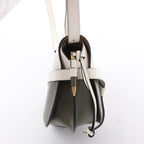 LOEWE Gate Small Crossbody Bag in White x Green