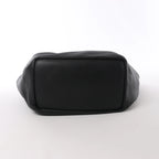 Loewe Squishy Bag Leather Chain Shoulder Bag in Black