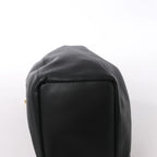 Loewe Squishy Bag Leather Chain Shoulder Bag in Black