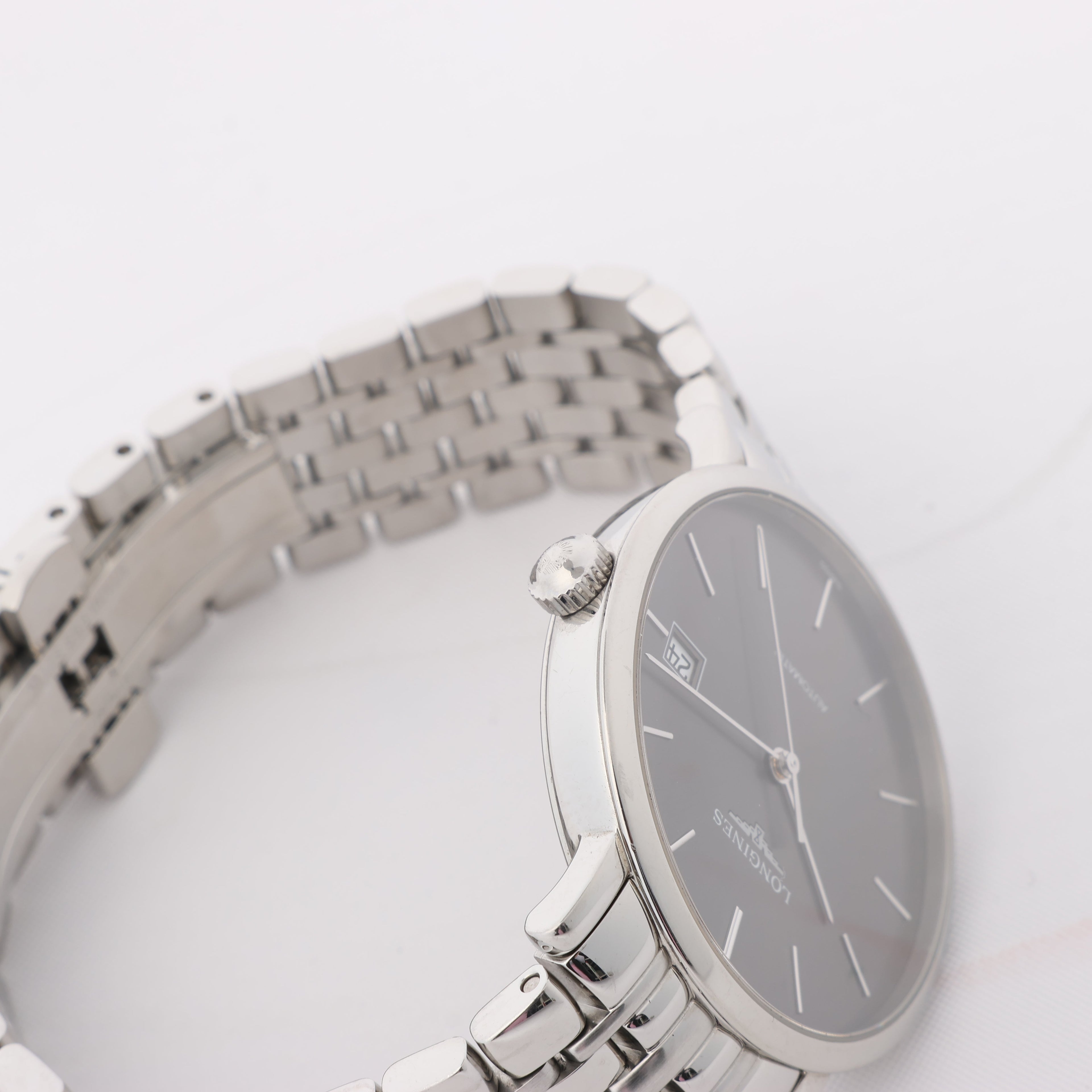 Longines Elegant L4.810.4 44546292 SS AT Gray-Face Watch