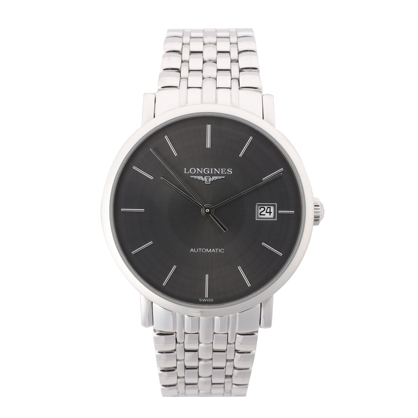 Longines Elegant L4.810.4 44546292 SS AT Gray-Face Watch