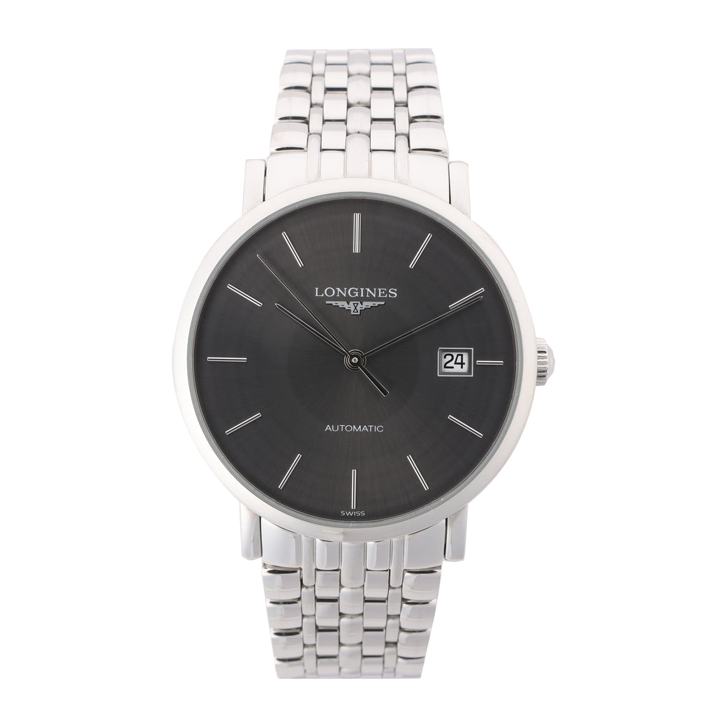 Longines Elegant L4.810.4 44546292 SS AT Gray-Face Watch
