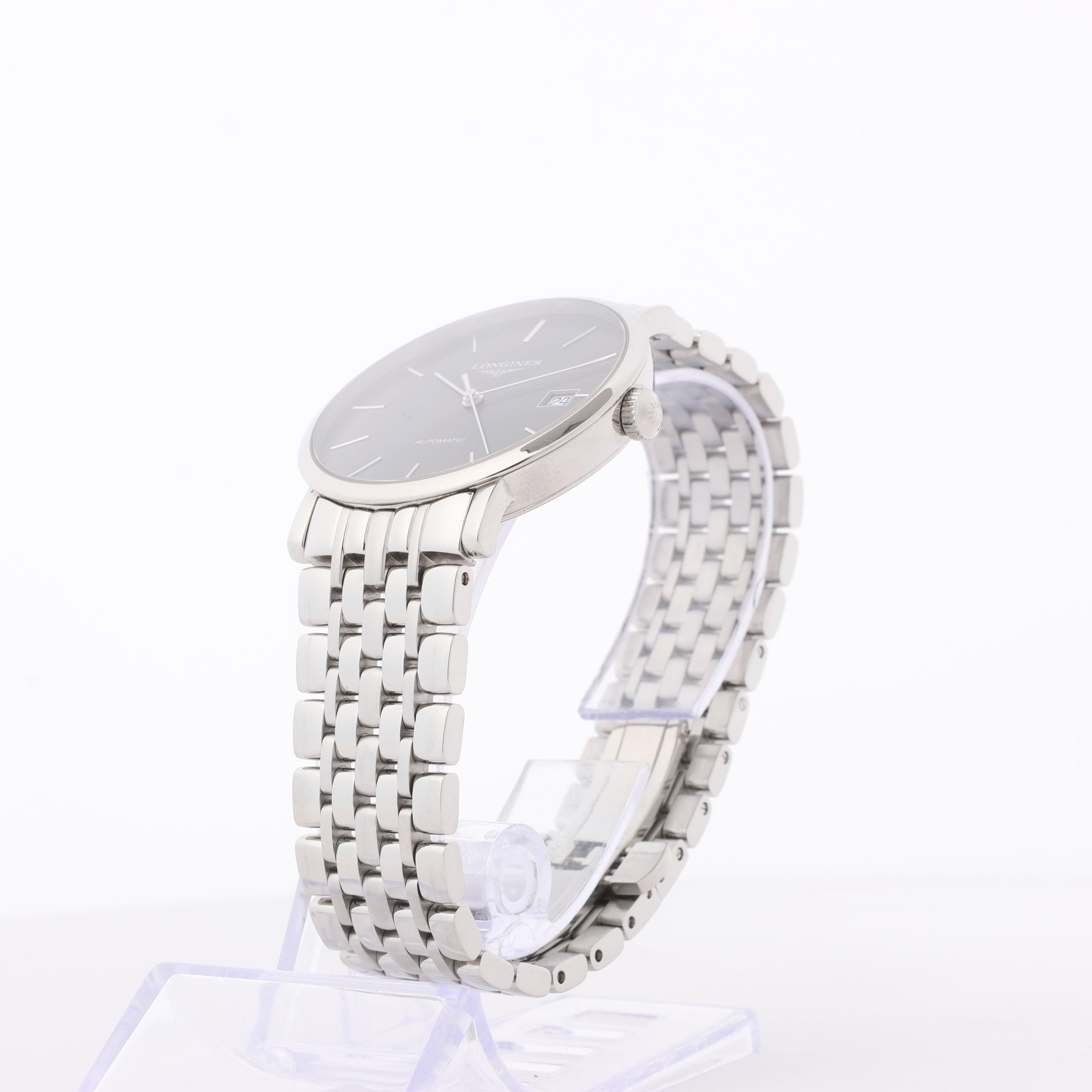 Longines Elegant L4.810.4 44546292 SS AT Gray-Face Watch