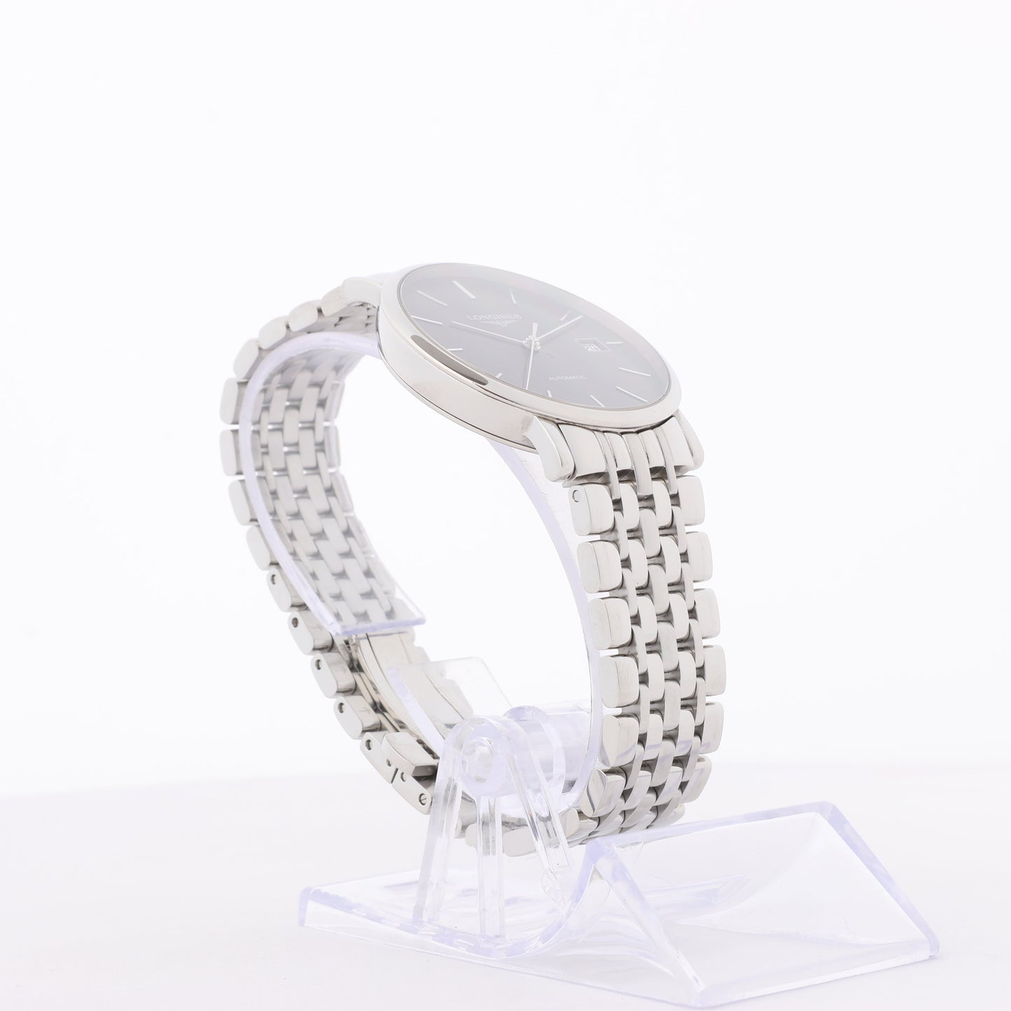 Longines Elegant L4.810.4 44546292 SS AT Gray-Face Watch