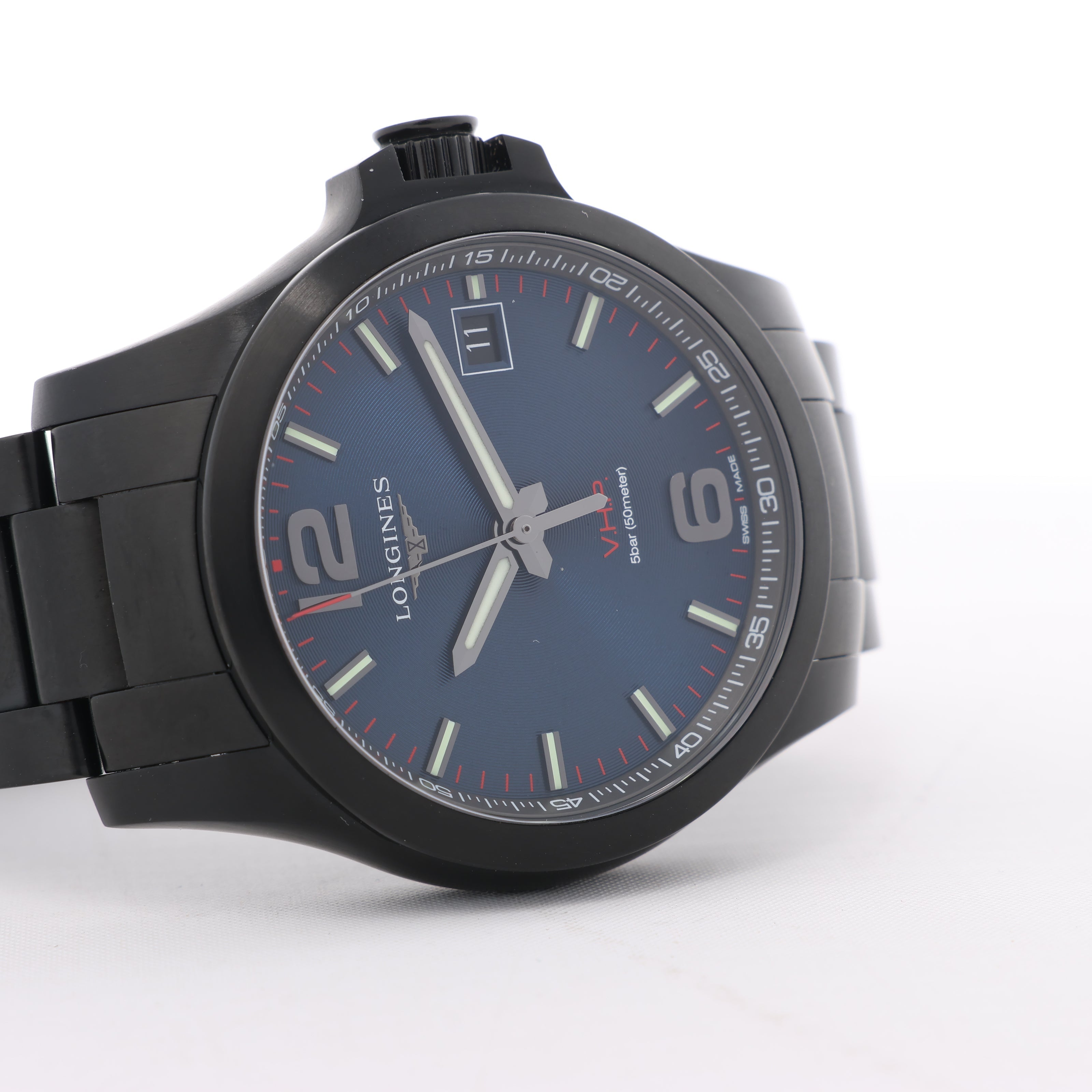 Longines Conquest L3.716.2.96.6 46907518 SS QZ Blue-Face Watch