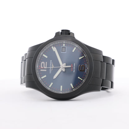 Longines Conquest L3.716.2.96.6 46907518 SS QZ Blue-Face Watch