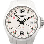 Longines Conquest V.H.P. L3.718.4 49915376 SS QZ Watch with White Dial