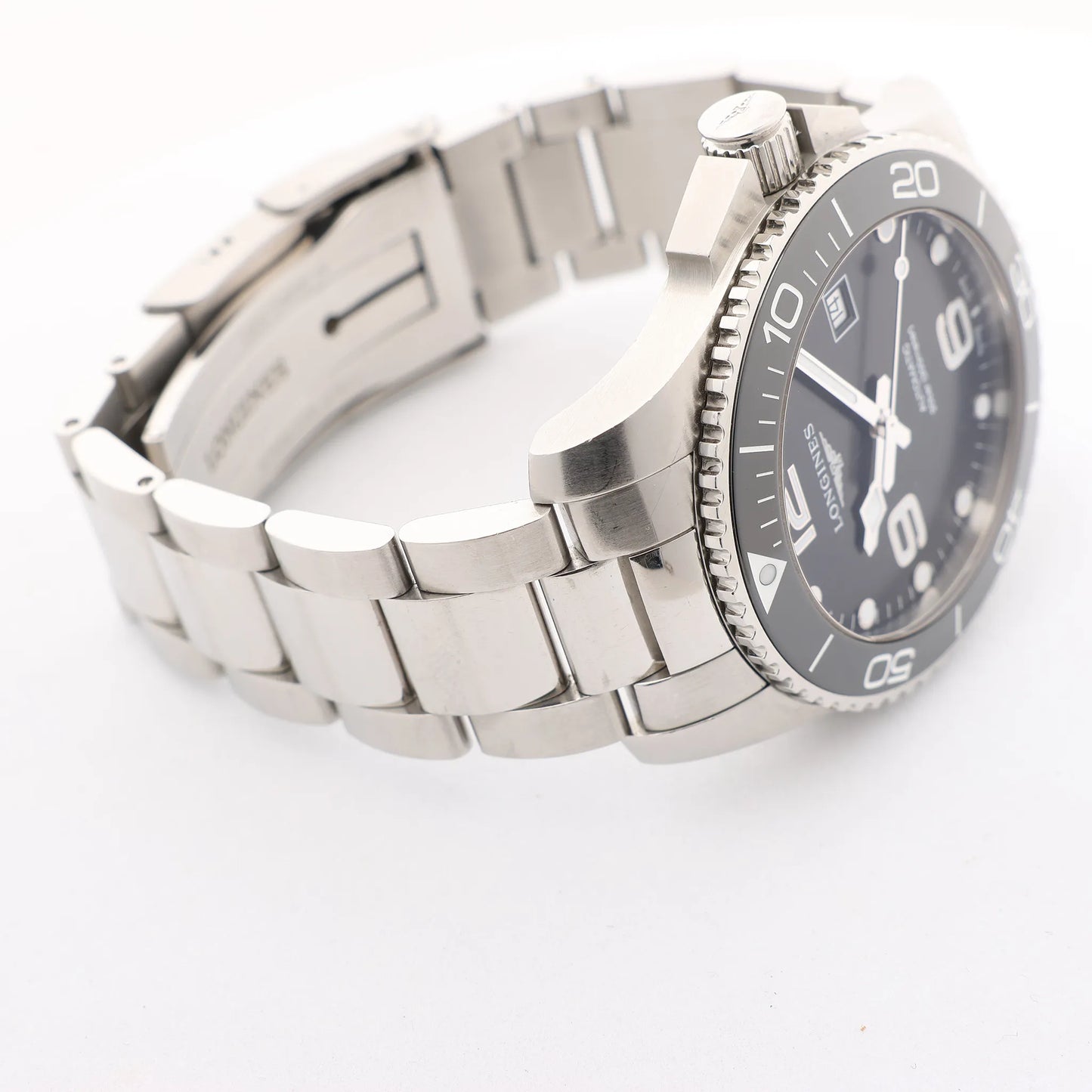 Longines HydroConquest L3.782.4 51494820 SS AT Watch with Black Dial