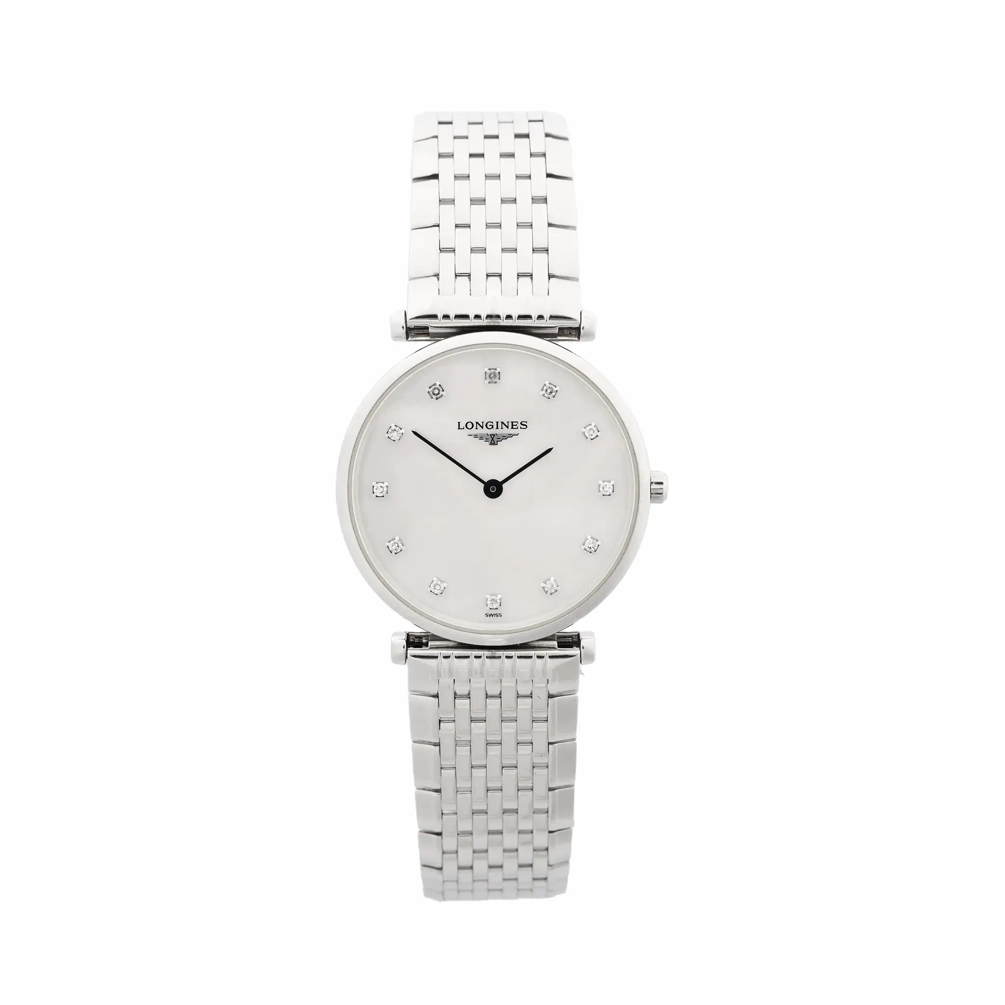 Longines La Grande Classique L4.512.4.87.6 53249318 SS QZ Watch with White Shell Dial