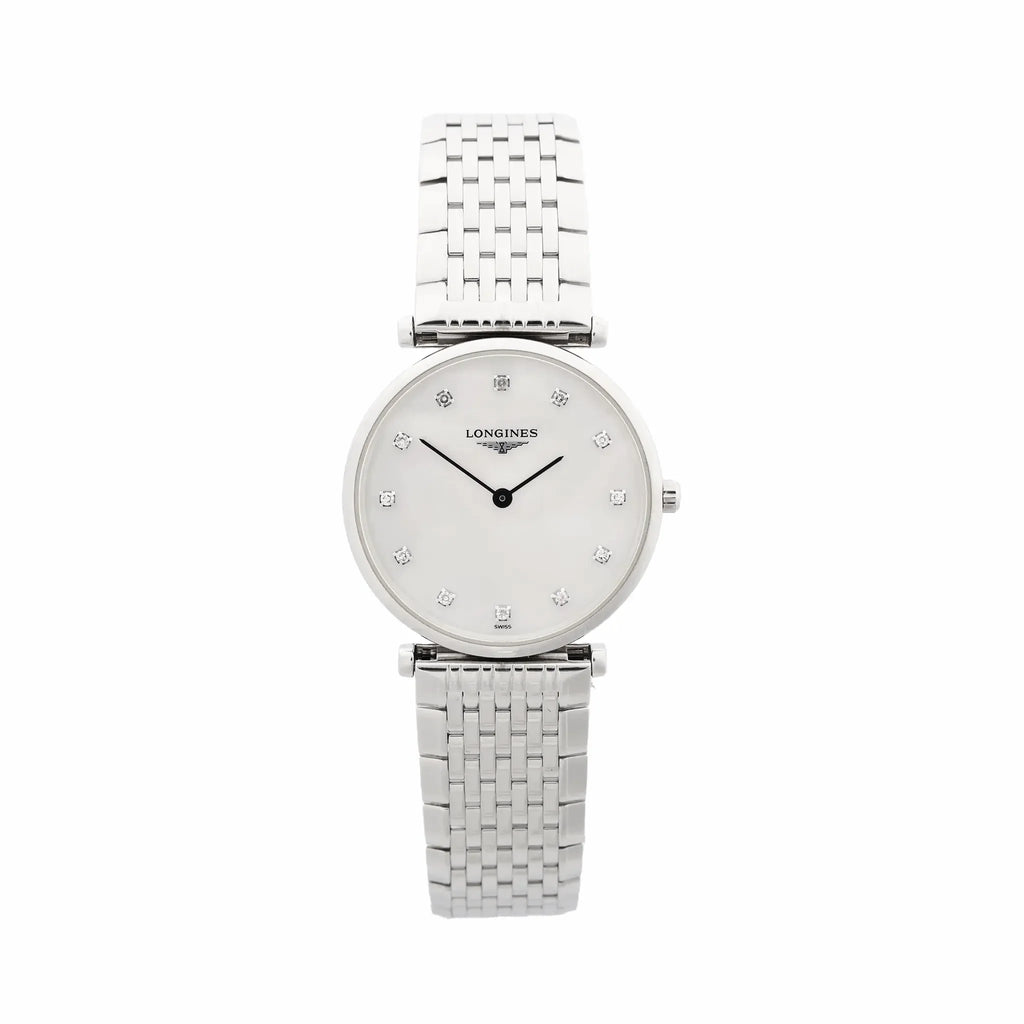 Longines La Grande Classique L4.512.4.87.6 53249318 SS QZ Watch with White Shell Dial