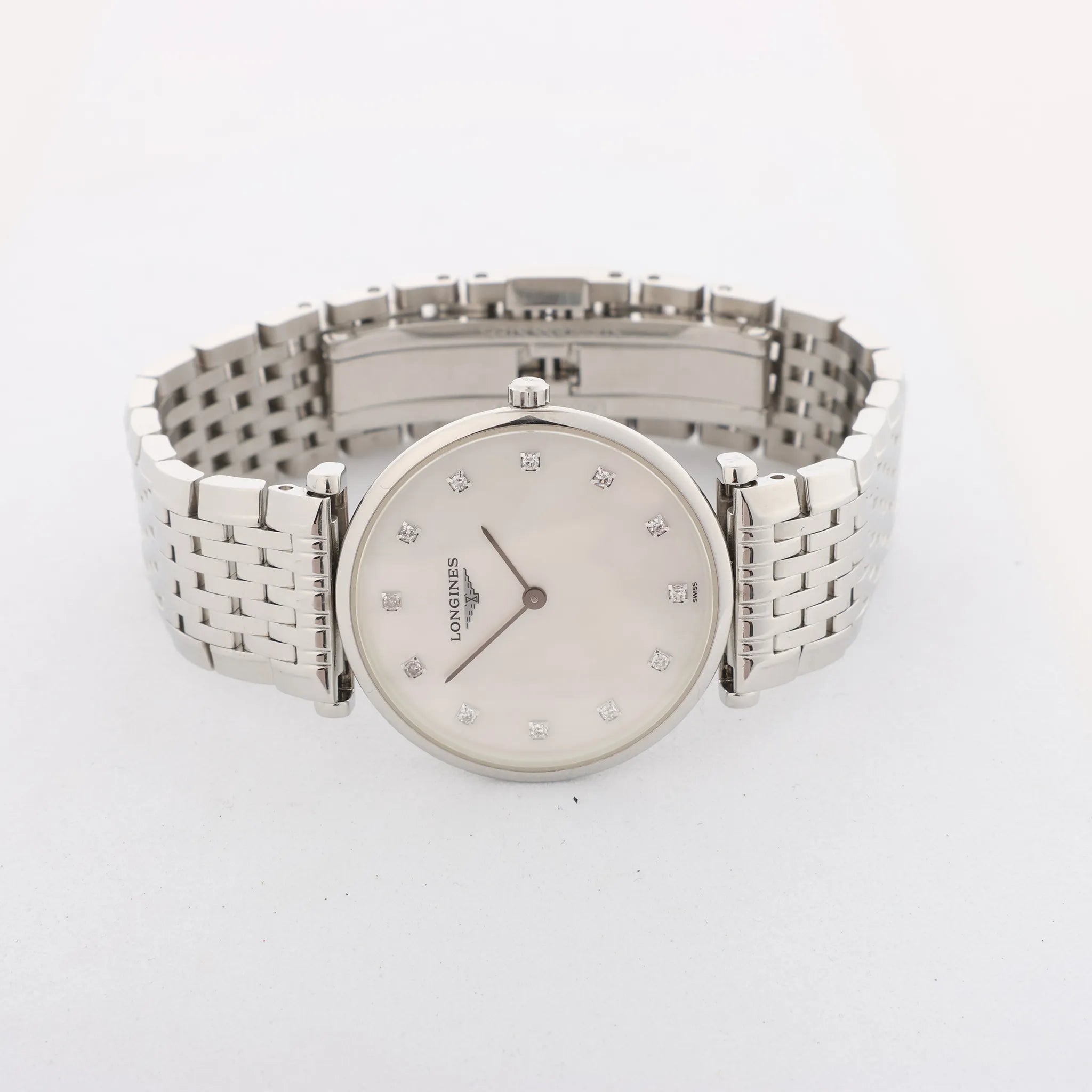 Longines La Grande Classique L4.512.4.87.6 53249318 SS QZ Watch with White Shell Dial