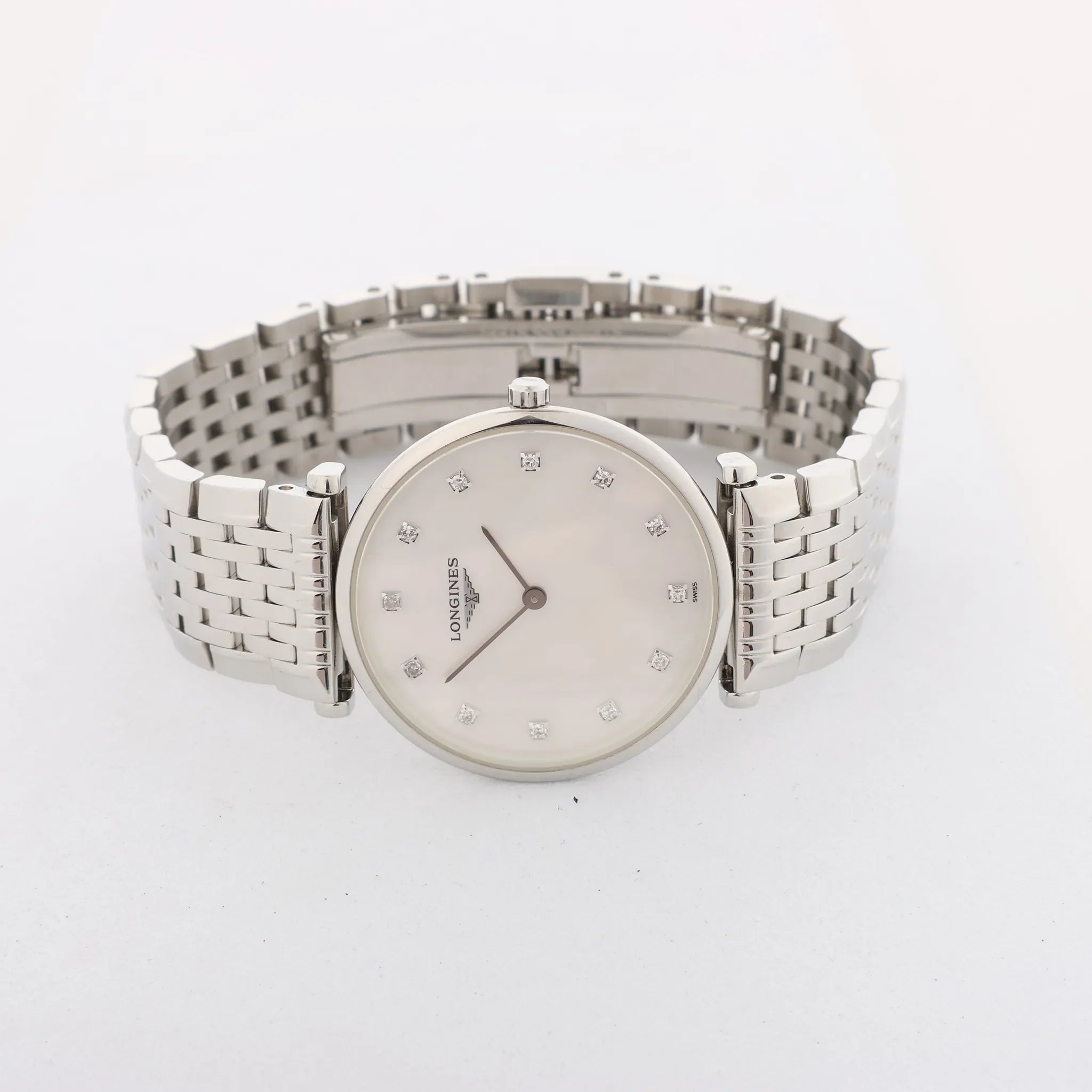 Longines La Grande Classique L4.512.4.87.6 53249318 SS QZ Watch with White Shell Dial