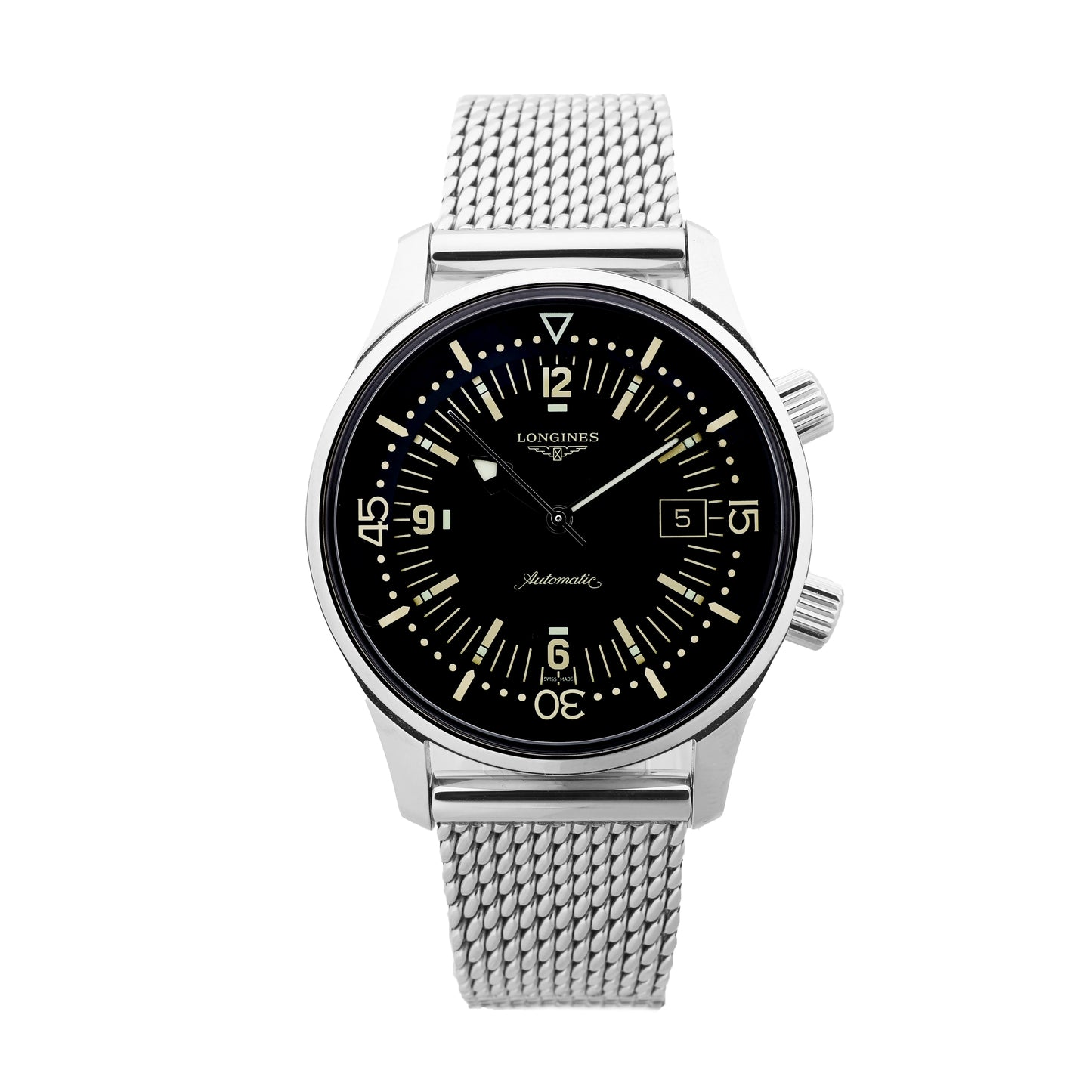Longines Legend Diver L3.774.4  54472849 SS AT Black Dial Watch