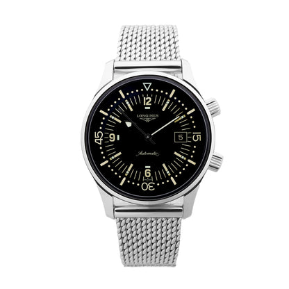 Longines Legend Diver L3.774.4  54472849 SS AT Black Dial Watch
