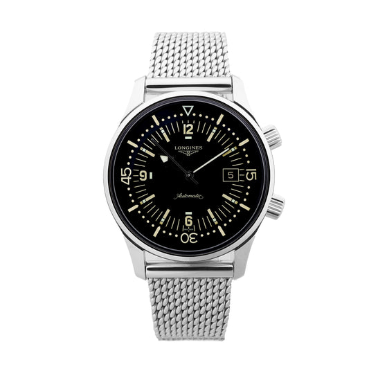 Montre Longines Legend Diver L3.774.4 54472849 SS AT cadran noir