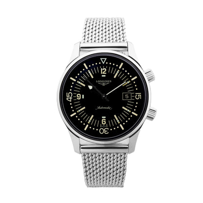 Montre Longines Legend Diver L3.774.4 54472849 SS AT cadran noir