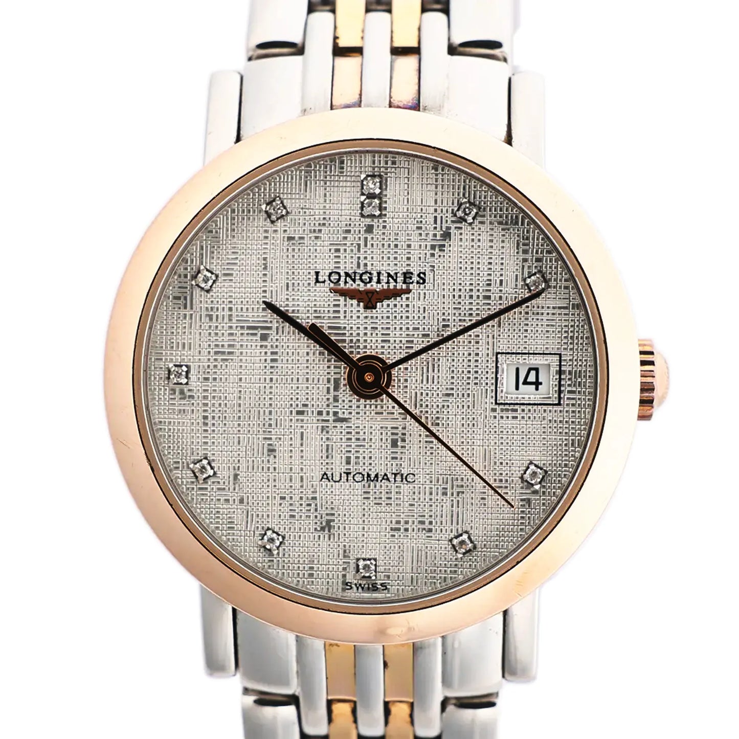 Longines Elegant L4.309.5 GP×SS AT Watch with Silver Dial