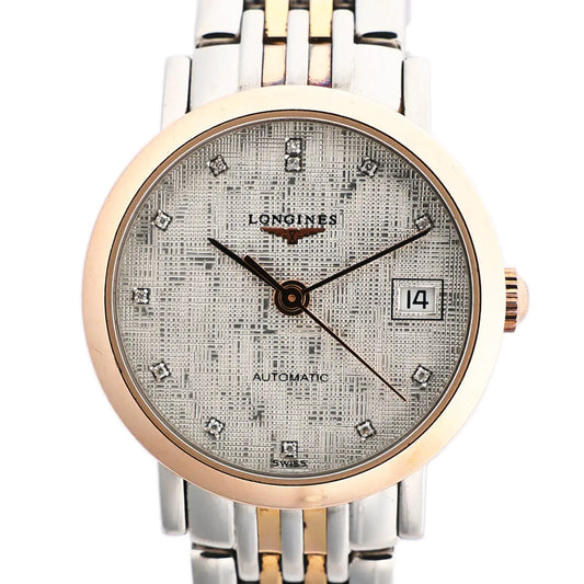 Longines Elegant L4.309.5 GP×SS AT Watch with Silver Dial