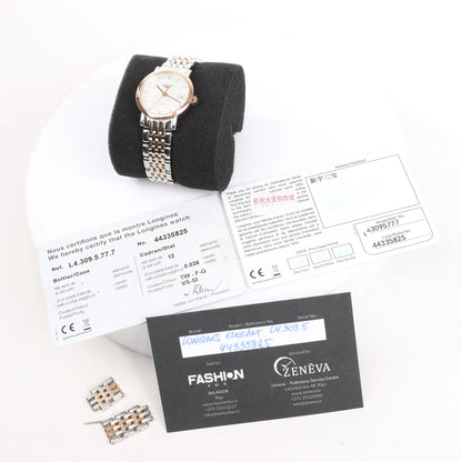 Longines Elegant L4.309.5 GP×SS AT Watch with Silver Dial