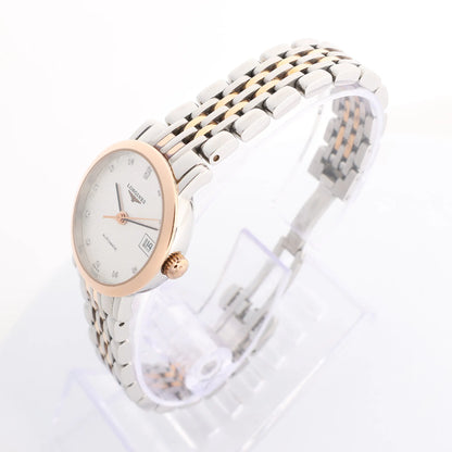 Longines Elegant L4.309.5 GP×SS AT Watch with Silver Dial
