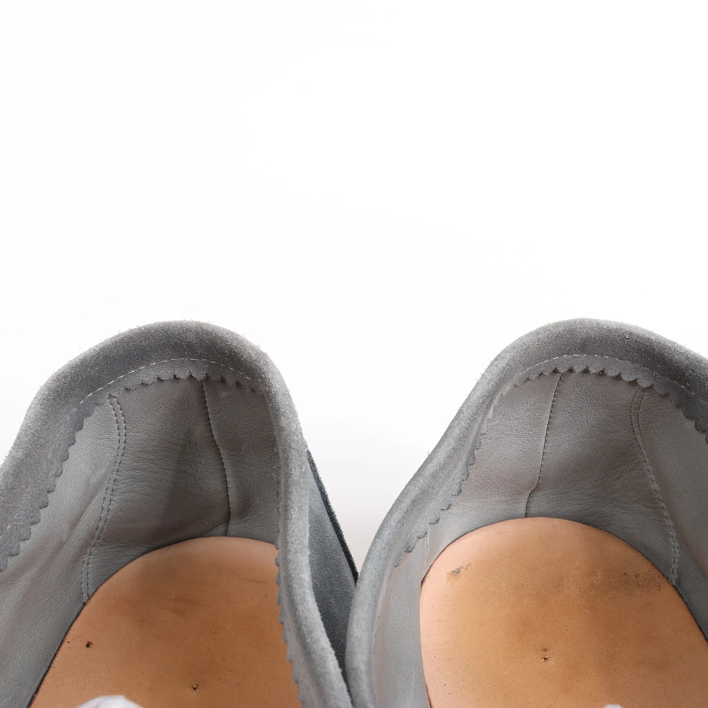 Mocassins décontractés en daim Loro Piana Gull, gris, pointure 48 EU K66461