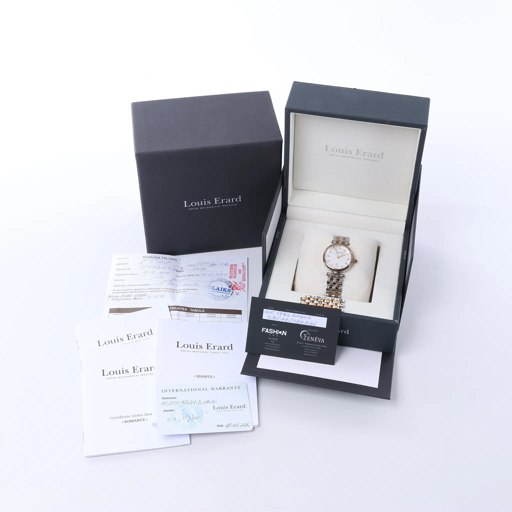 Louis Erard Romance 10800AB24.BMA26 Quartz Watch with White Dial