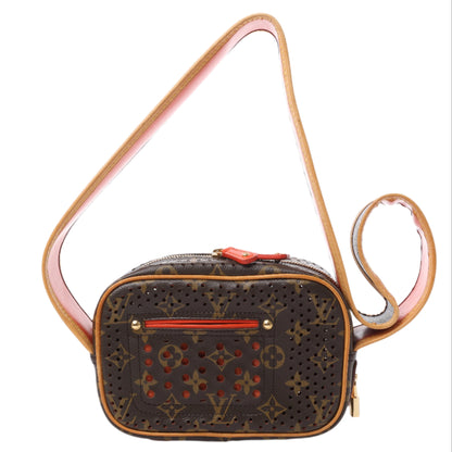 Louis Vuitton Limited Edition Monogram Perforated Mini Trocadero Shoulder Bag M95177