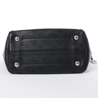 Louis Vuitton Hina Monogram Mahina Leather Shoulder Bag in Black M54350