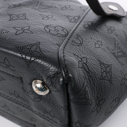 Louis Vuitton Hina Monogram Mahina Leather Shoulder Bag in Black M54350