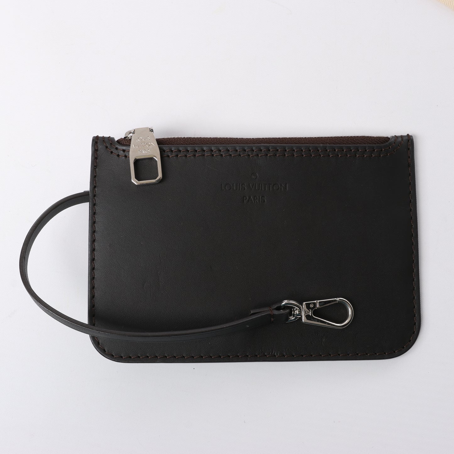 Louis Vuitton Hina Monogram Mahina Leather Shoulder Bag in Black M54350
