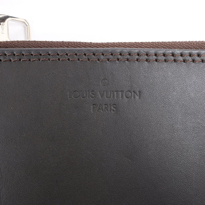 Louis Vuitton Hina Monogram Mahina Leather Shoulder Bag in Black M54350