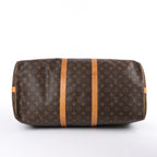 Louis Vuitton Keepall Bandoulière 55 Monogram Canvas Travel Bag in Brown M41414