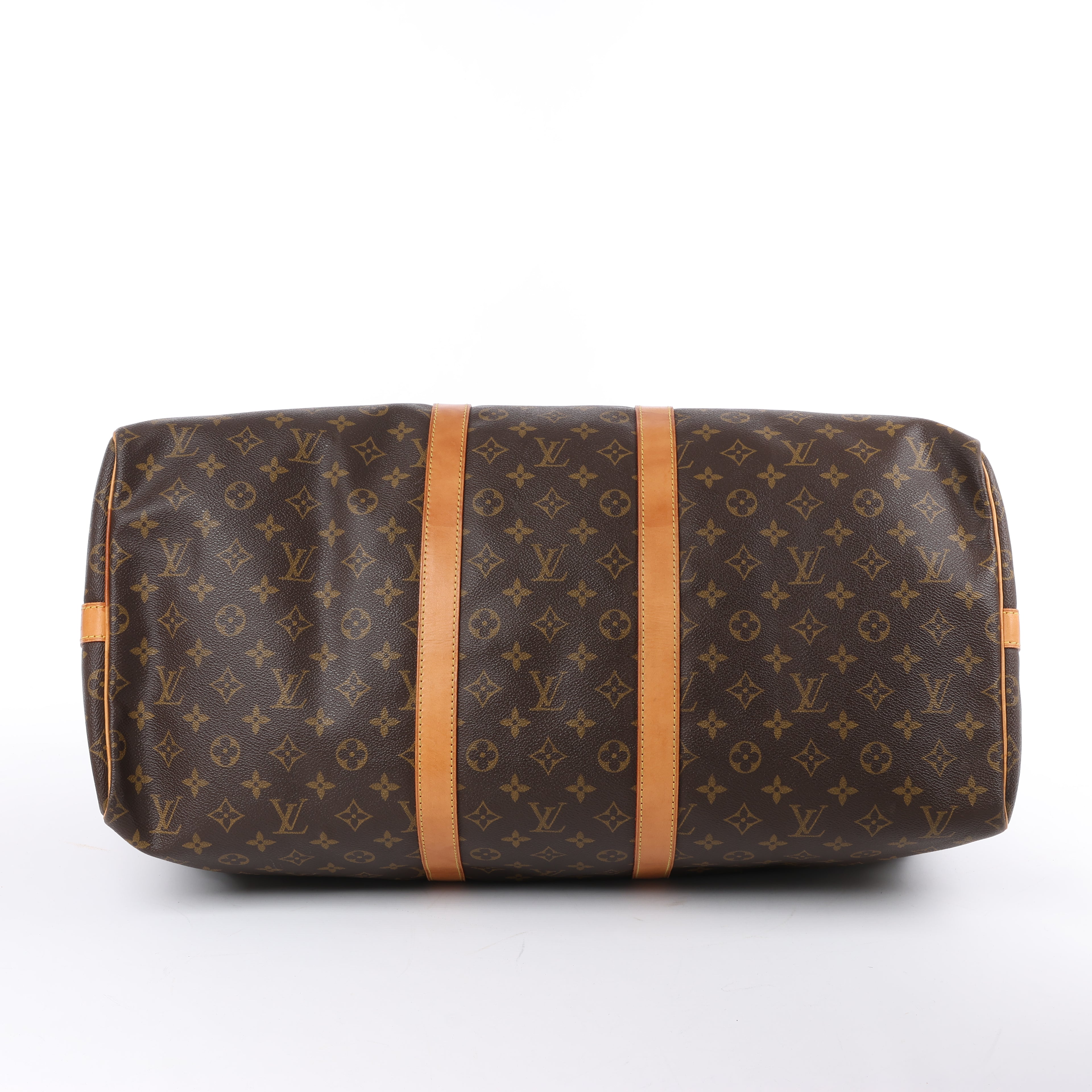 Louis Vuitton Keepall Bandoulière 55 Monogram Canvas Travel Bag in Brown M41414