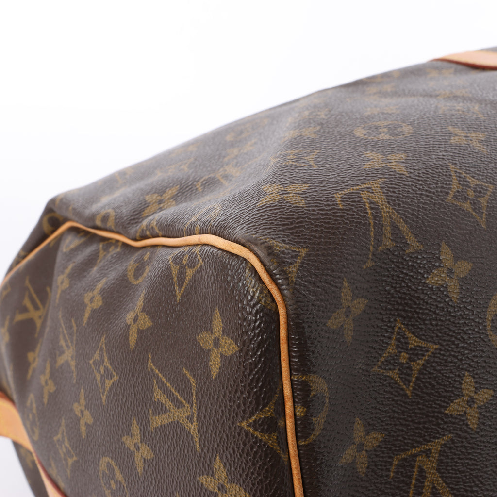 Louis Vuitton Keepall Bandoulière 55 Monogram Canvas Travel Bag in Brown M41414