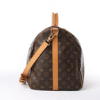 Louis Vuitton Keepall Bandoulière 55 Monogram Canvas Travel Bag in Brown M41414