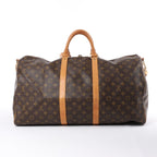 Louis Vuitton Keepall Bandoulière 55 Monogram Canvas Travel Bag in Brown M41414