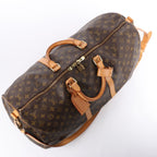 Louis Vuitton Keepall Bandoulière 55 Monogram Canvas Travel Bag in Brown M41414