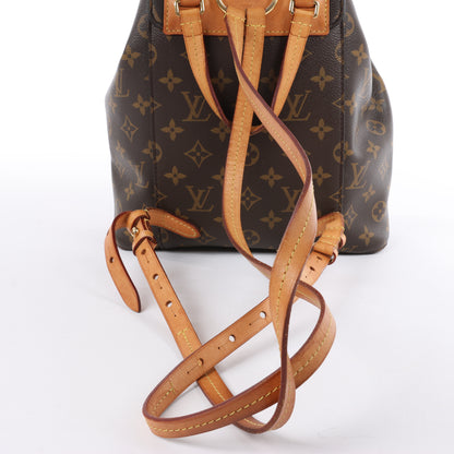 Sac à dos Louis Vuitton Monsley en toile Monogram marron M43431