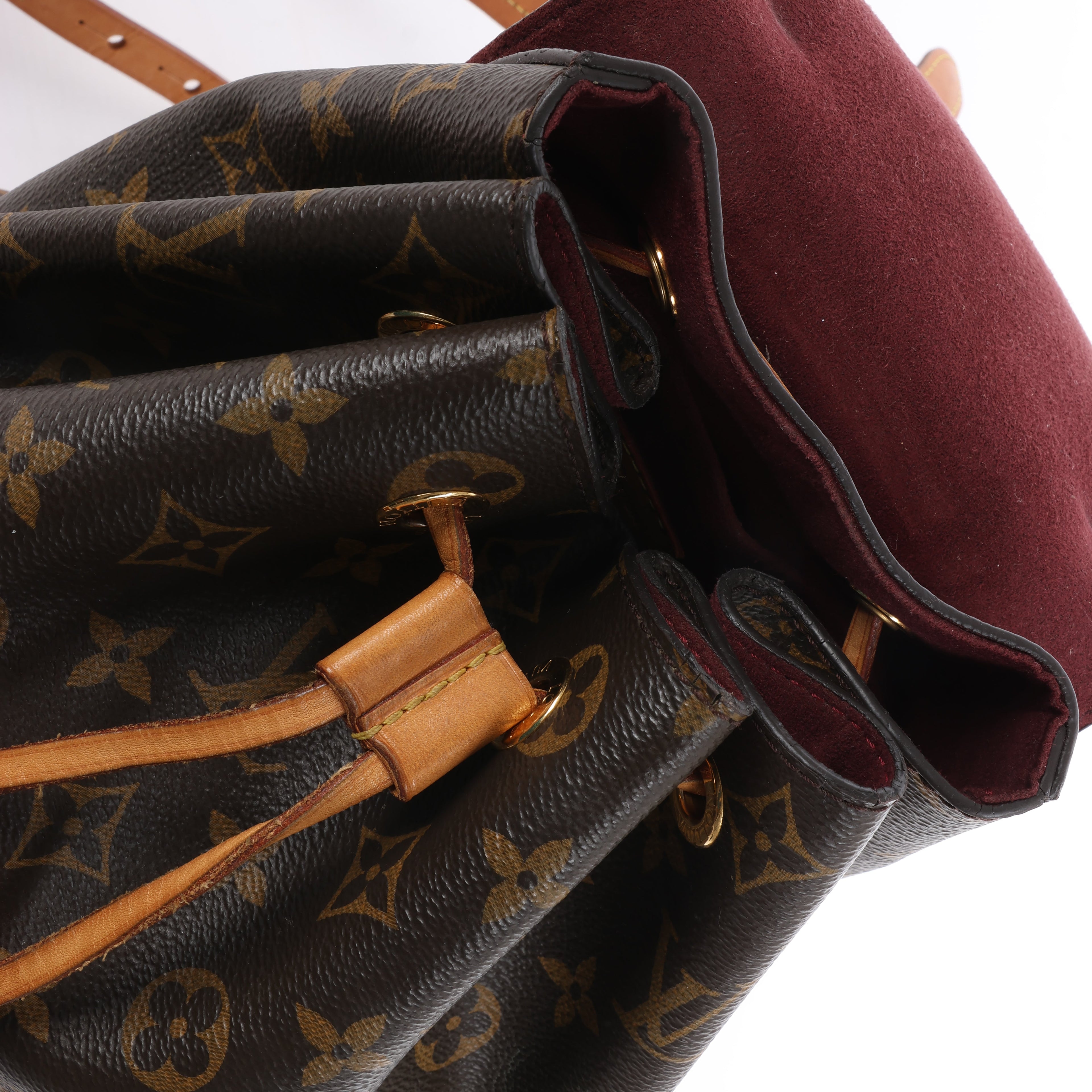 Louis Vuitton Monsley Monogram Canvas Backpack in Brown M43431