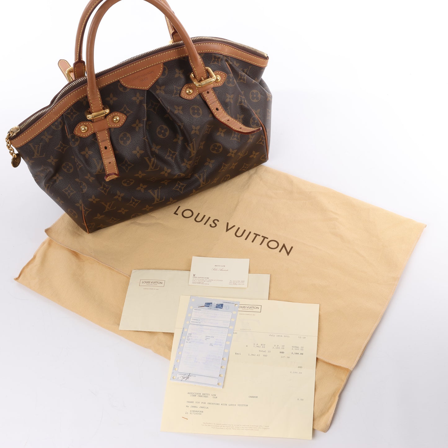 Louis Vuitton Monogram Canvas Tivoli GM Handbag M40144