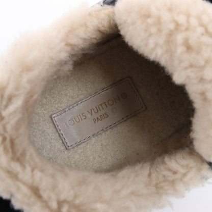 Baskets Louis Vuitton Runaway 22 ans en cuir et daim noir et marron, taille 38 EU.