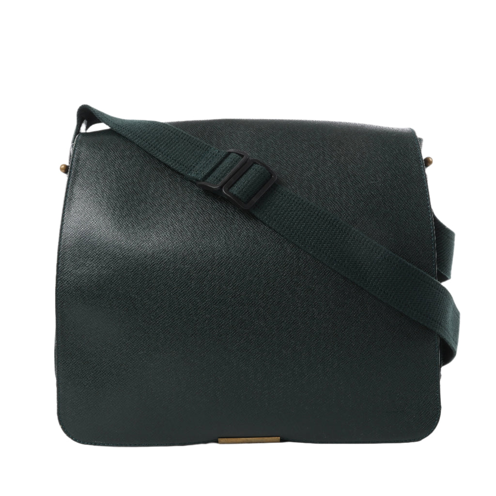 Louis Vuitton Viktor Taiga Leather Shoulder Bag in Green M30144
