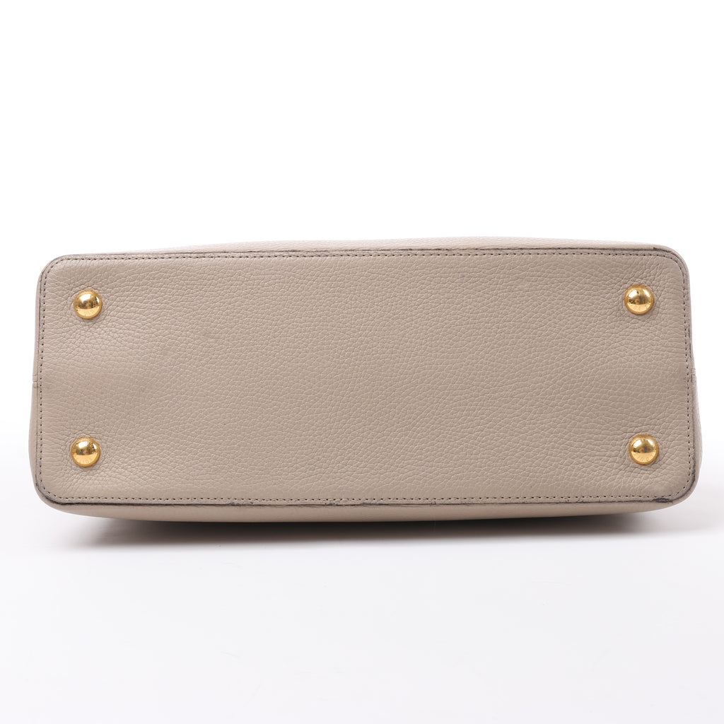 Louis Vuitton Parnassea Capucines MM Handbag in Beige M94428