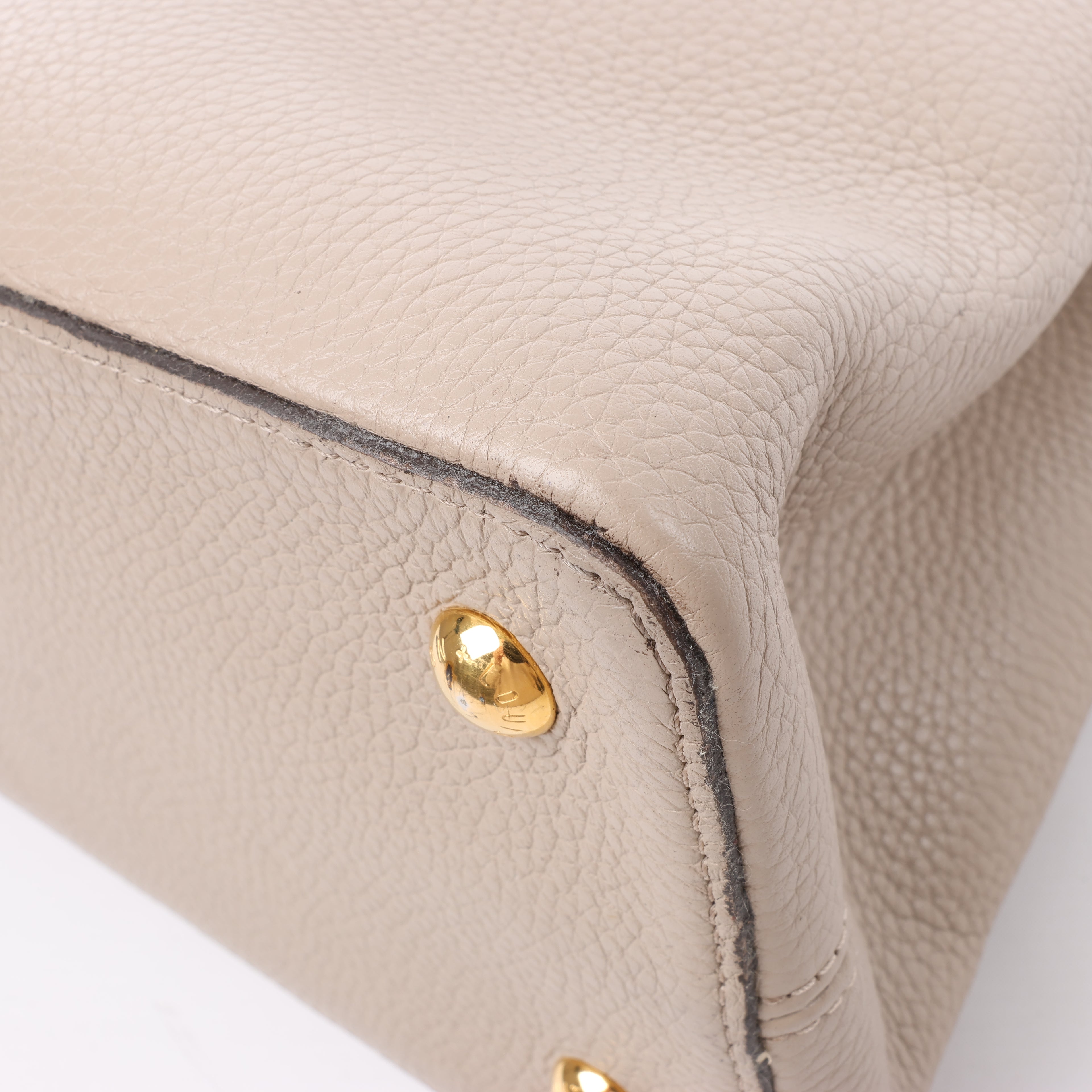 Louis Vuitton Parnassea Capucines MM Handbag in Beige M94428