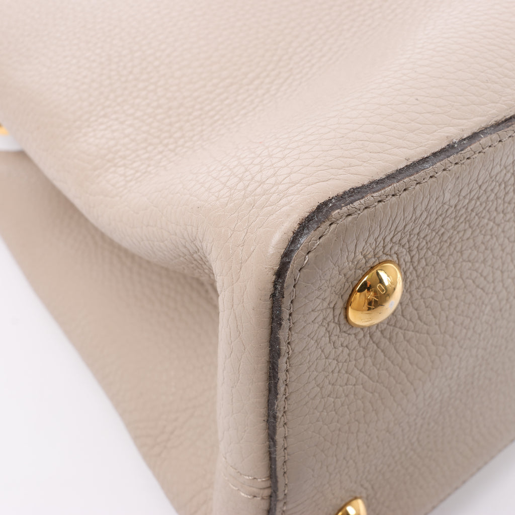Louis Vuitton Parnassea Capucines MM Handbag in Beige M94428